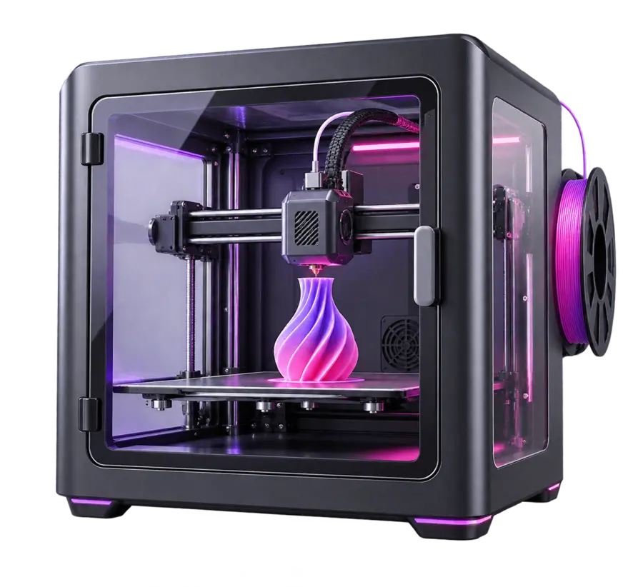 Imprimante 3D professionnelle en cours d’impression